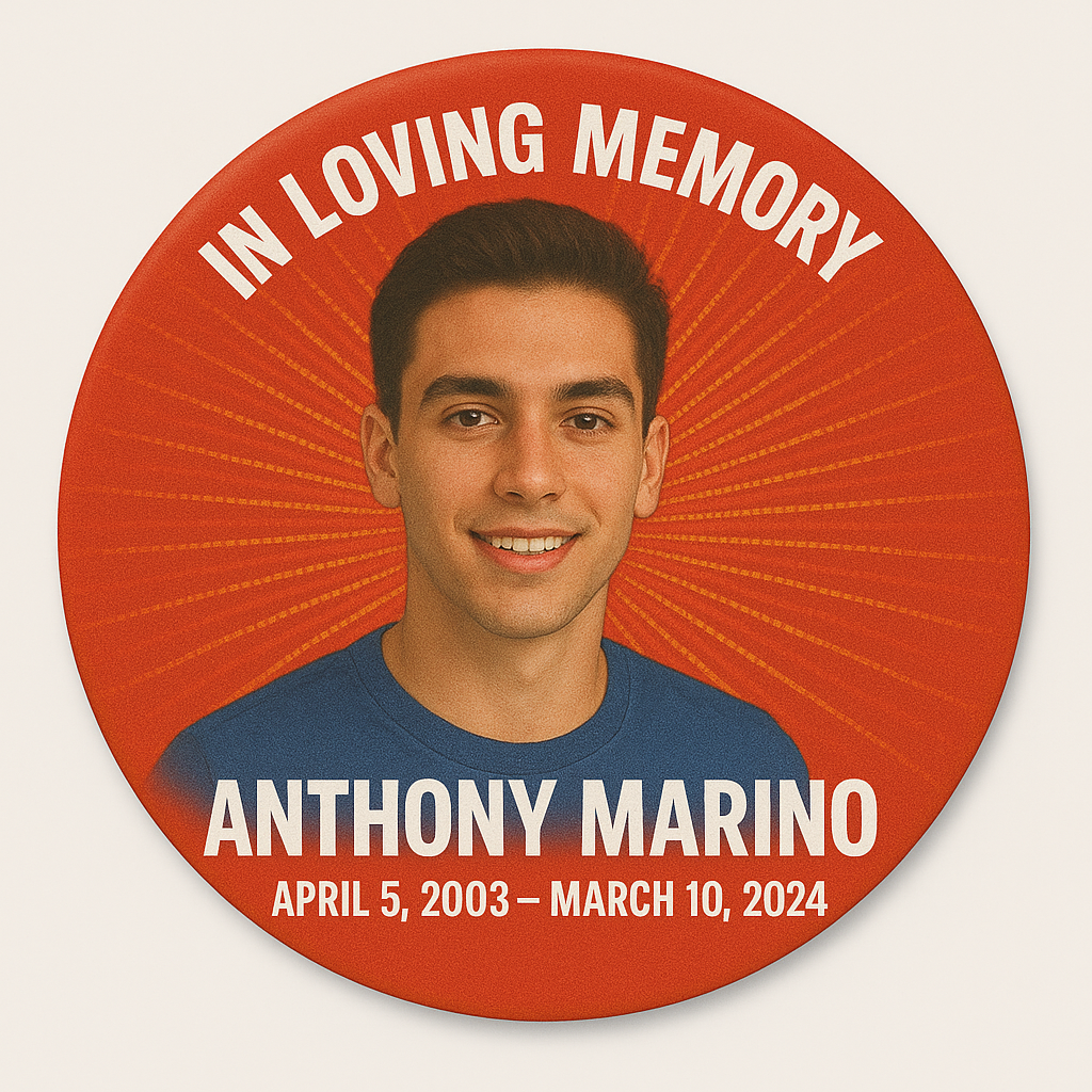 Anthony Marino memorial button